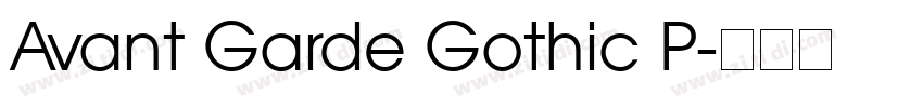 Avant Garde Gothic P字体转换